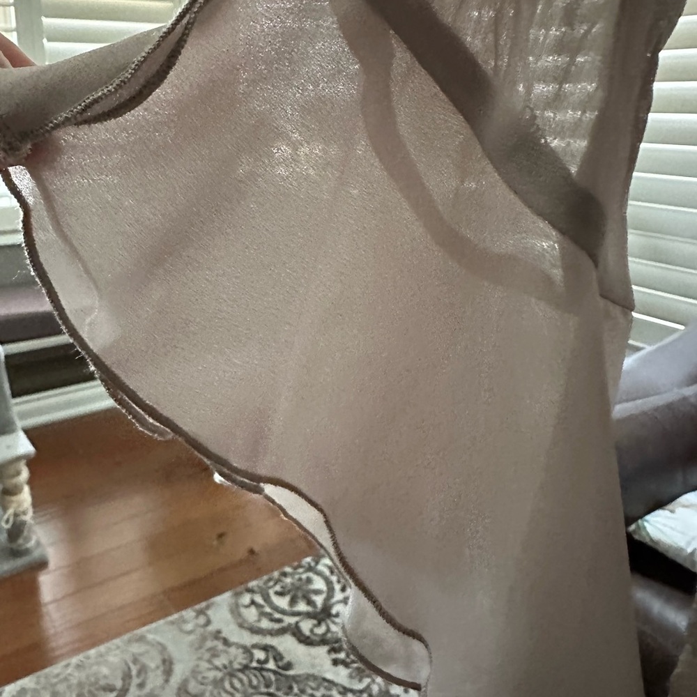 Jaipur Sheer Ruffle Blouse - Cream - Picture 5 of 5